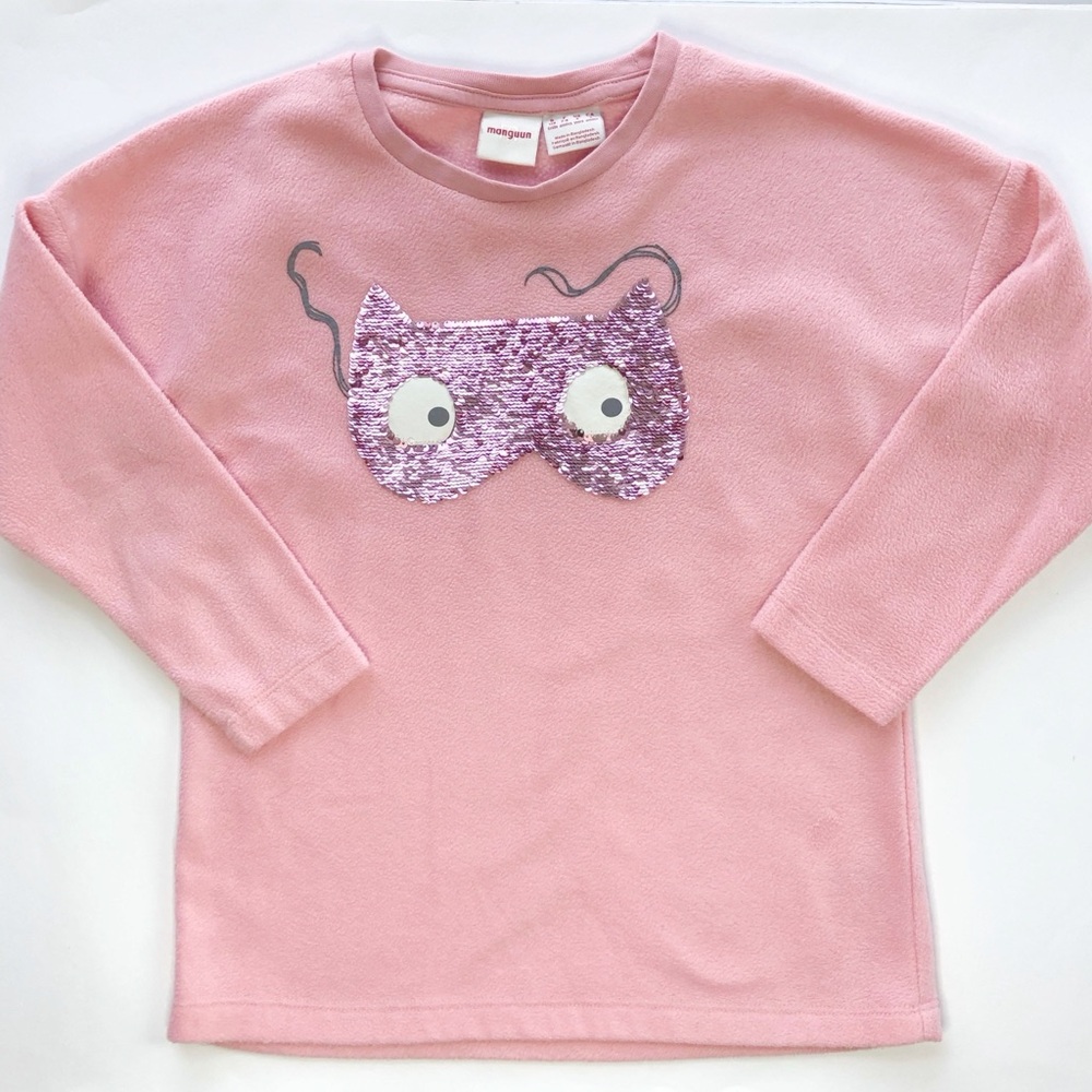 {Manguun} Flip Sequin Fleece Pullover